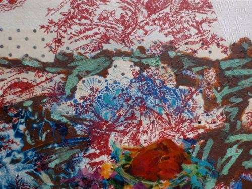 INTERSTING ORIGINAL by MELANIE WILSON - WELL KNOWN DURBAN ARTIST, INTRIGUING FANTASY & MIXED MEDIUMS