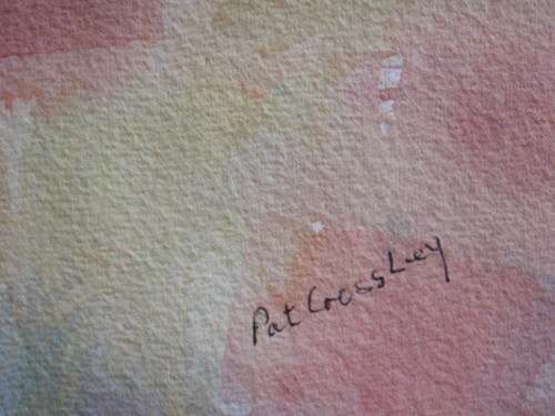 ORIGINAL PAT CROSSLEY WATERCOLOUR "FARM LIFE" BEAUTIFULLY PAINTED ON GOOD QUALITY WATERCOLOUR PAPER