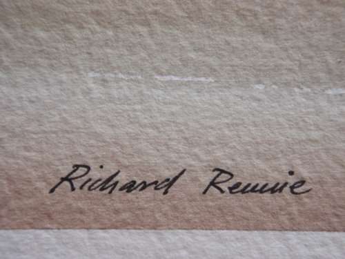 INVESTMENT ART - LOW START!  LARGE ORIGINAL RICHARD RENNIE WATERCOLOUR.  1932 - 2017 NEW CONDITION!