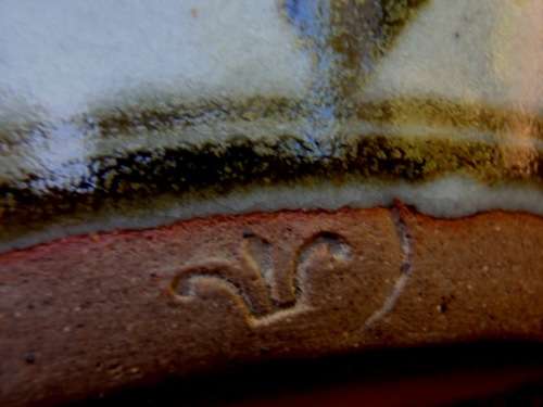 BEAUTIFUL AND ARTY STUDIO POTTERY - LARGE HAND PAINTED JUG