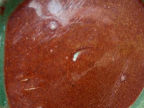 THREE BEAUTIFUL GREEN POTTERY TANKARDS