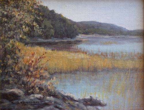 VINTAGE: ORIGINAL G. SVENSSON, SWEDISH ARTIST,  LANDSCAPE, SIGNED BY ARTIST