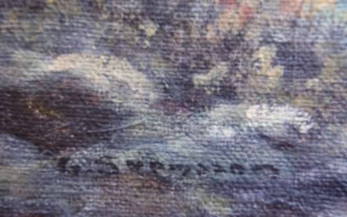 VINTAGE: ORIGINAL G. SVENSSON, SWEDISH ARTIST,  LANDSCAPE, SIGNED BY ARTIST