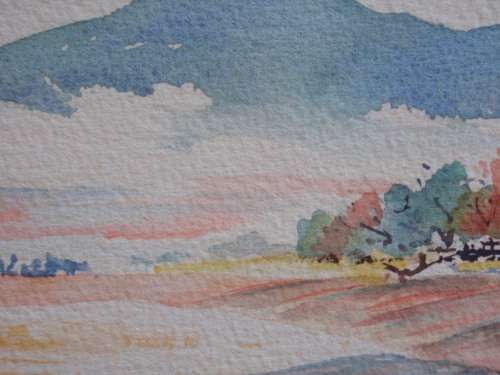 LOVELY ORIGINAL WATERCOLOUR by ANTHEA STUBBS - S.AFRICAN LANDSCAPE ON GOOD QUALITY PAPER
