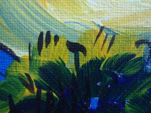 TWO STUNNING ORIGINAL GIBB WORKS OF ART - CAPE FISHING VILLAGE `SUNLIGHT` and `MOONLIGHT`