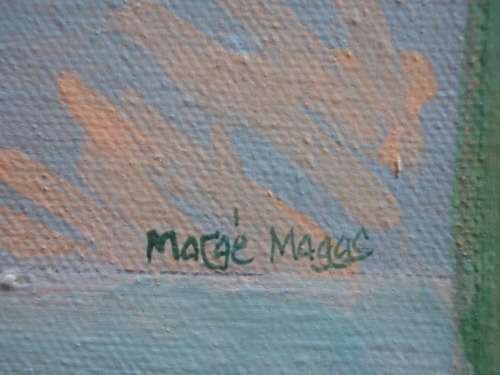 VINTAGE MARGE MAGGS ORIGINAL OIL - CLASSIC PIECE BY AN INVESTMENT ARTIST - LOW START