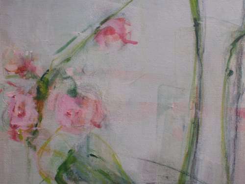 FABULOUS ORIGINAL BY WELL KNOWN KZN ARTIST FRANCOISE CHEYNE - ABSTRACT ORCHIDS