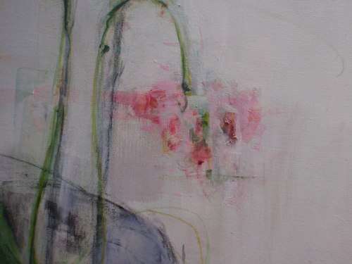 FABULOUS ORIGINAL BY WELL KNOWN KZN ARTIST FRANCOISE CHEYNE - ABSTRACT ORCHIDS