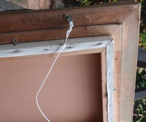 VINTAGE EFFECT - BEAUTIFUL ANTIQUED PRINT OF SLIPPER ORCHIDS IN FABULOUS ORNATE FRAME.