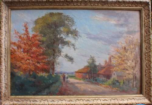 VINTAGE: FABULOUS ORIGINAL IMPRESSIONIST PAINTING - SIGNED. IN ORIGINAL FRAME - A MUST SEE!