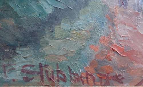 VINTAGE: FABULOUS ORIGINAL IMPRESSIONIST PAINTING - SIGNED. IN ORIGINAL FRAME - A MUST SEE!