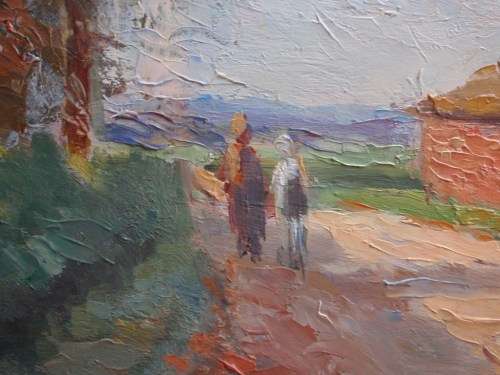 VINTAGE: FABULOUS ORIGINAL IMPRESSIONIST PAINTING - SIGNED. IN ORIGINAL FRAME - A MUST SEE!