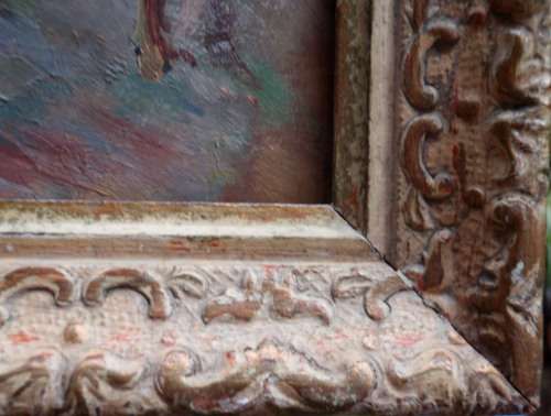 VINTAGE: FABULOUS ORIGINAL IMPRESSIONIST PAINTING - SIGNED. IN ORIGINAL FRAME - A MUST SEE!