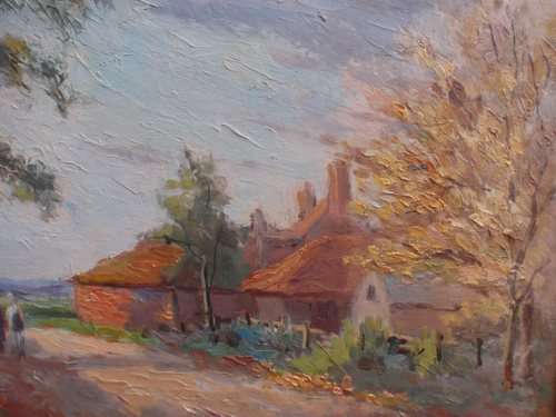 VINTAGE: FABULOUS ORIGINAL IMPRESSIONIST PAINTING - SIGNED. IN ORIGINAL FRAME - A MUST SEE!