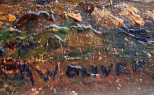 VINTAGE - BEAUTIFUL IMPRESSIONIST LANDSCAPE OIL PAINTING by A.OLIVER - A REAL CLASSIC BEAUTY!