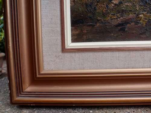 VINTAGE ORIGINAL IMPRESSIONIST OIL PAINTING by A.OLIVER - CLASSIC BEAUTY