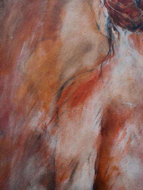 STUNNING ORIGINAL LESLEY MAGWOOD-FRASER ORIGINAL - WELL KNOWN S.AFRICAN ARTIST. SOPHISTICATED NUDE
