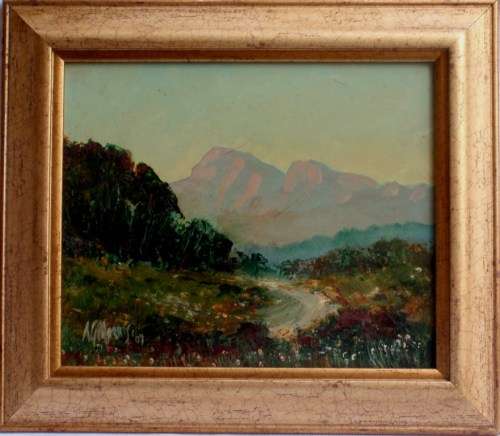 A.G.MORRIS ORIGINAL OIL PAINTING - CAPE LANDSCAPE