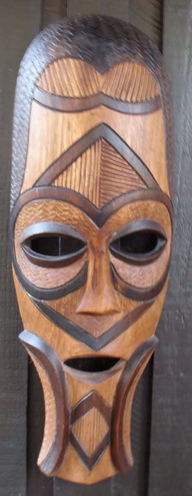 AFRICAN TRIBAL MASK - EXPERTLY HAND CARVED - A WONDERFUL PIECE OF AFRICAN ARTISTRY!