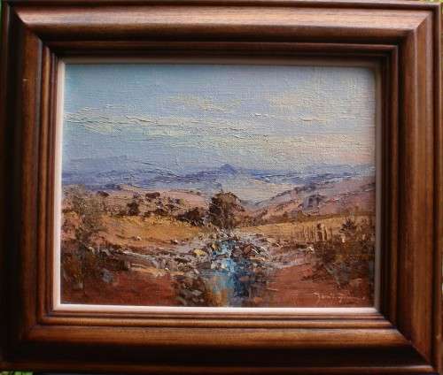GERRIT ROON ORIGINAL (1937-2017) GORGEOUS IMPRESSIONIST LANDSCAPE - GOOD INVESTMENT IN S.A. ART.