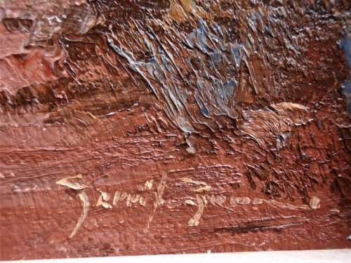 GERRIT ROON ORIGINAL (1937-2017) GORGEOUS IMPRESSIONIST LANDSCAPE - GOOD INVESTMENT IN S.A. ART.