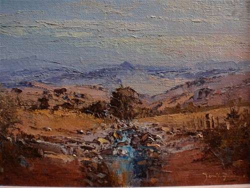 GERRIT ROON ORIGINAL (1937-2017) GORGEOUS IMPRESSIONIST LANDSCAPE - GOOD INVESTMENT IN S.A. ART.