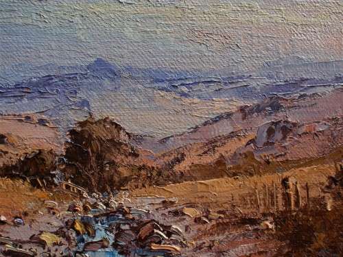 GERRIT ROON ORIGINAL (1937-2017) GORGEOUS IMPRESSIONIST LANDSCAPE - GOOD INVESTMENT IN S.A. ART.