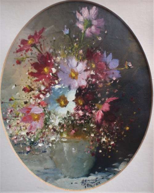 ORIGINAL HENNIE GRIESEL 1931-2015- INVESTMENT S.AFRICAN ART - FAMOUS FOR HIS FLOWER PAINTINGS!