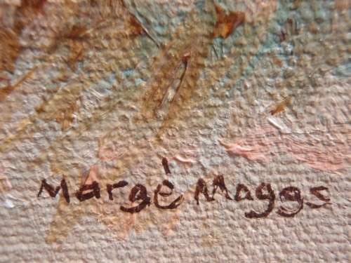 ORIGINAL MARGE MAGGS OIL LANDSCAPE - EXQUISITE, SOPHISTICATED, COLLECTIBLE PIECE OF ART. LOW START!