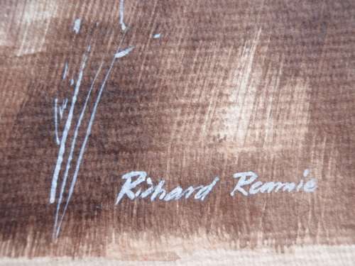 Richard Rennie 1932-2017  original watercolour - investment art -  low, low start!