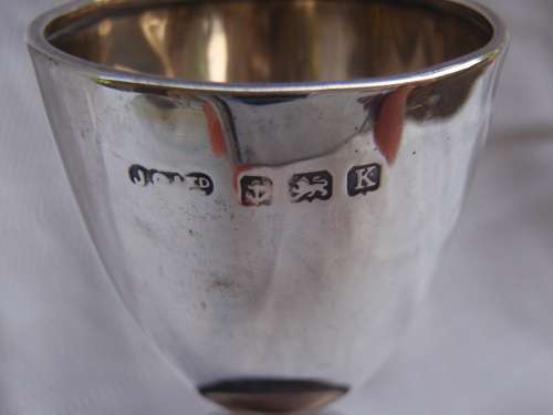 Silver hall marked - job lot for sale. Antique brush, trophy, egg cup and napkin ring.