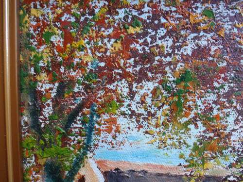 Original oil painting ``Cape Autumn Trees` - beautiful country scene, framed ready to hang.