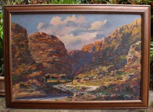 Magestic large original oil - fabulous rich palette knife impressionist painting - statement piece!