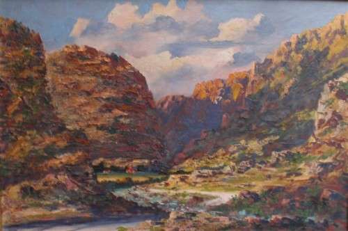 Magestic large original oil - fabulous rich palette knife impressionist painting - statement piece!