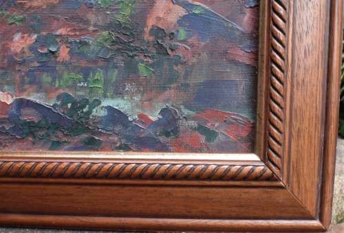 Magestic large original oil - fabulous rich palette knife impressionist painting - statement piece!