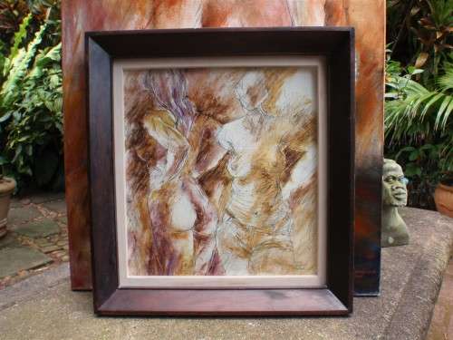 Original Lesley Magwood-Fraser Denims Nude. Stunning Oil & Graphite, gorgeous frame.