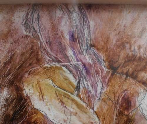 Original Lesley Magwood-Fraser Denims Nude. Stunning Oil & Graphite, gorgeous frame.