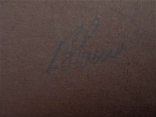 VINTAGE - LANDSCAPE `ON THE ROAD TO PONDOLAND`  LOVELY OLD PIECE IN OAK VINTAGE FRAME.