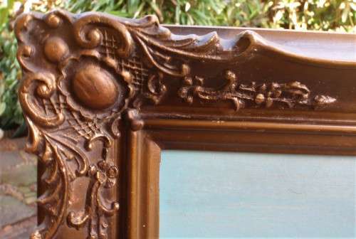 Vintage original oil, palette knife of Soutkop, Free State in vintage frame - fabulous!