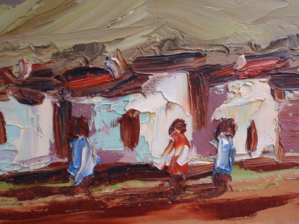 Original S.African original oil of famous historical mountai -  Soutkop Free State. Excellent art.