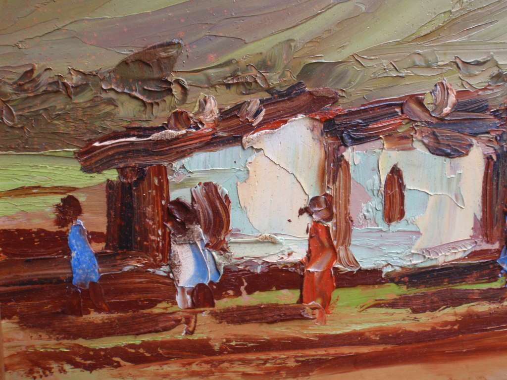 Original S.African original oil of famous historical mountai -  Soutkop Free State. Excellent art.
