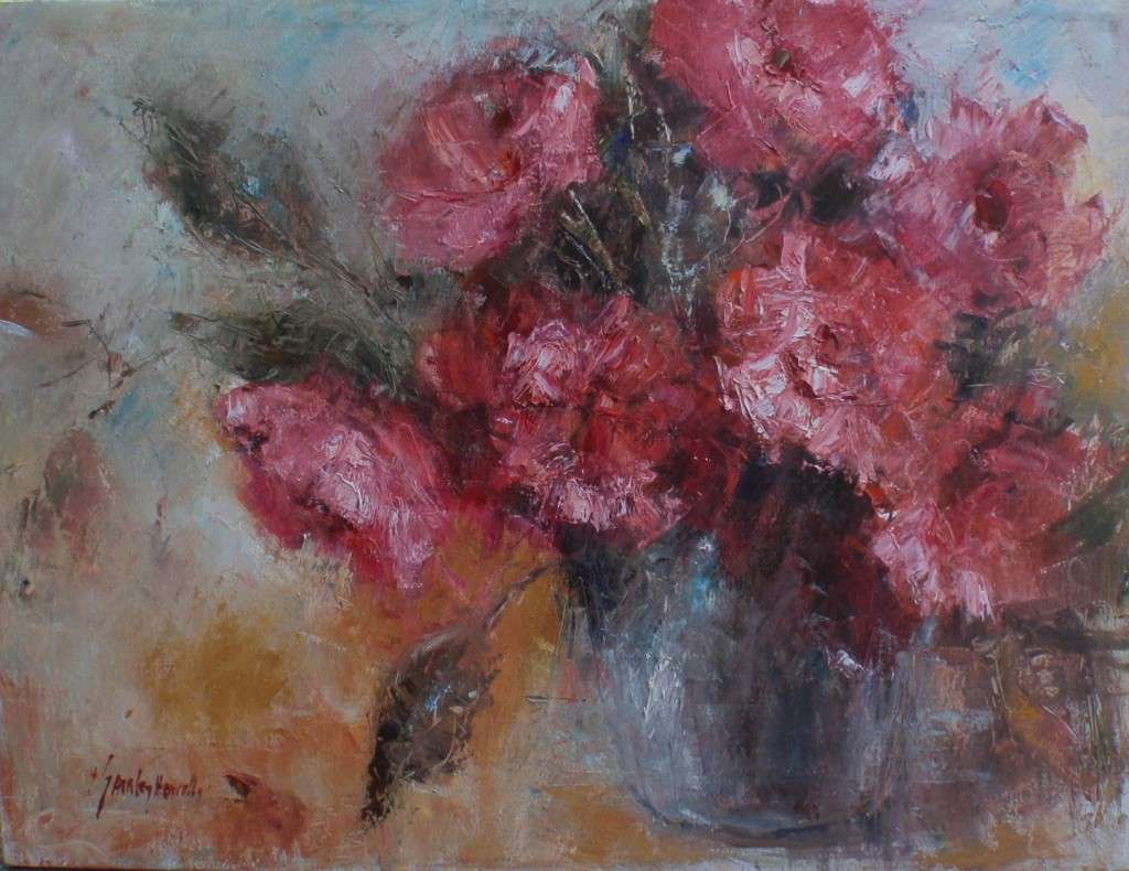 Stunning original impressionist oil painting by Shirley Howell - well documented artist.