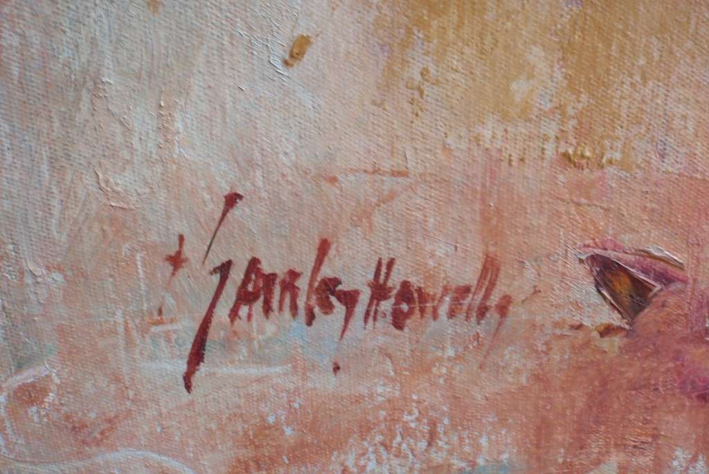 Stunning original impressionist oil painting by Shirley Howell - well documented artist.