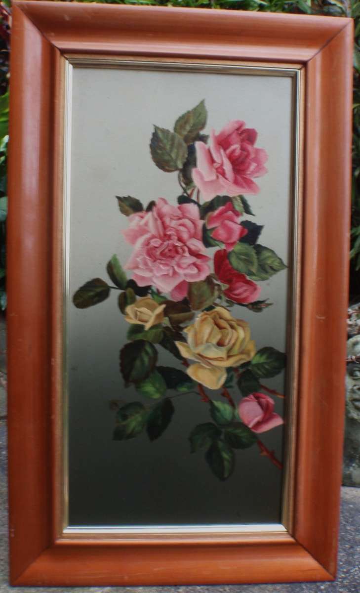 Vintage original oil.  Beautiful Roses. Gorgeous old piece