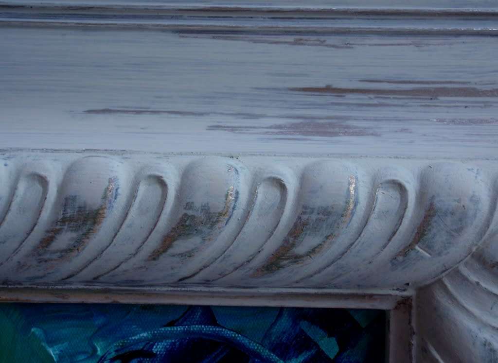 Fabulous original abstract Arlene McDade - `Aqua` oil on canvas. Well below gallery price.