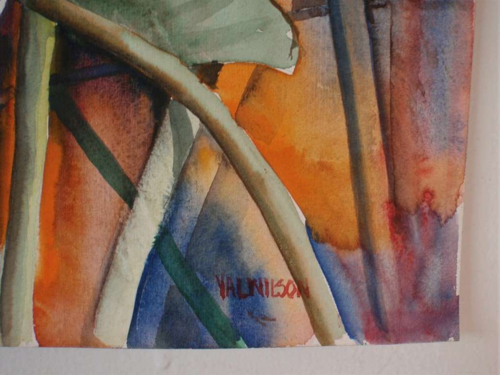 A pair of original watercolours by the late Val Wilson - well known Durban artist.