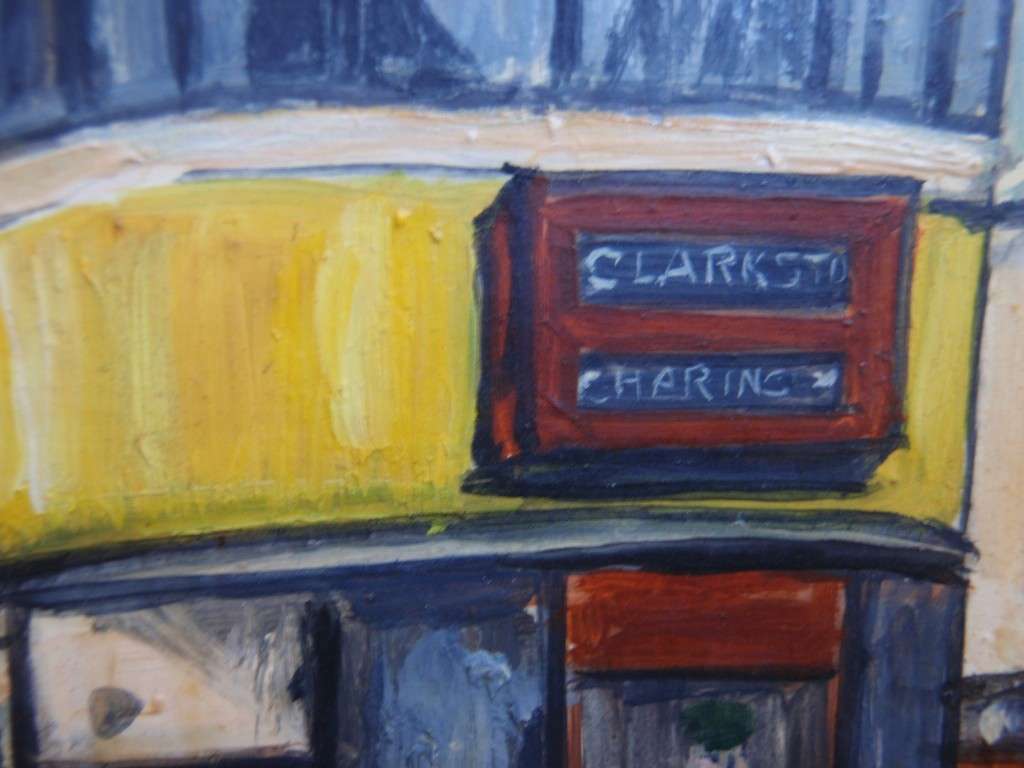 Original Betty Stirling 2015-1985 Collectible British artist - Quirky London street scene.