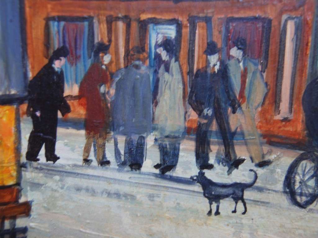 Original Betty Stirling 2015-1985 Collectible British artist - Quirky London street scene.