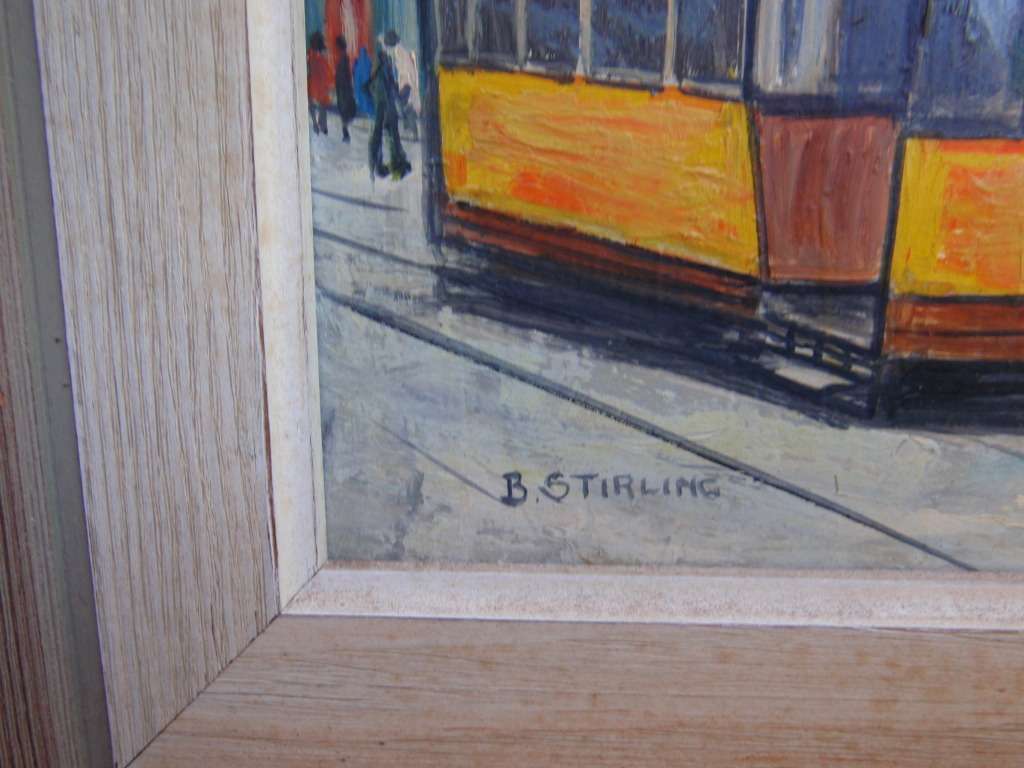 Original Betty Stirling 2015-1985 Collectible British artist - Quirky London street scene.