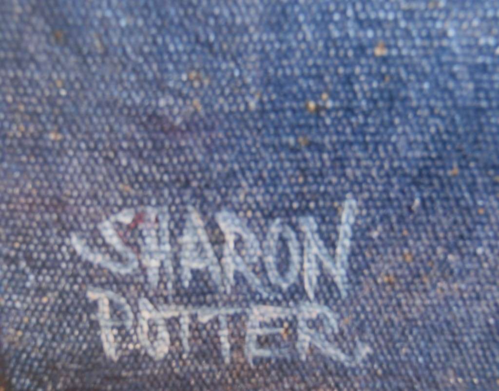 Original Sharon Potter oil painting on canvas - contemporary Period portrait.